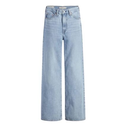 Ecliporia Light Wash High-Waisted Wide Leg Denim Jeans for Effortless Everyday Style Comfort